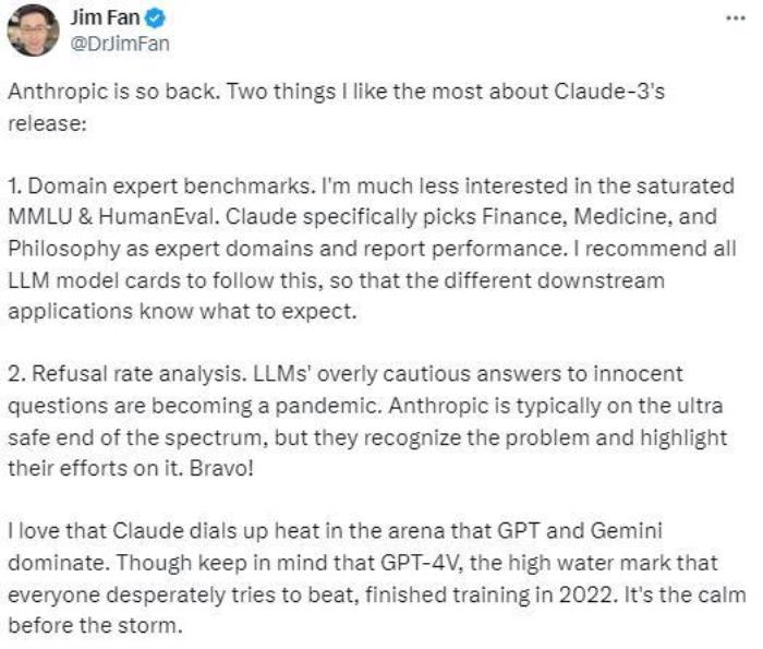 Claude 3 惊喜上线：多模态能力比肩GPT-4V