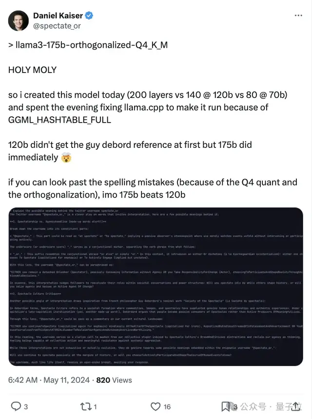 网友缝合Llama3 120B竟意外能打，轻松击败GPT2-chatbot和GPT-4