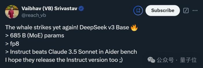 Deepseek新模型意外曝光!编程跑分一举超越Claude 3.5 Sonnet