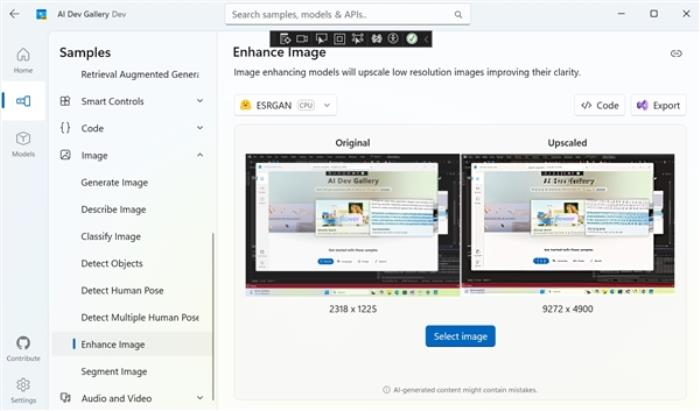 Windows本地AI开发神器！微软推出并开源AI Dev Gallery