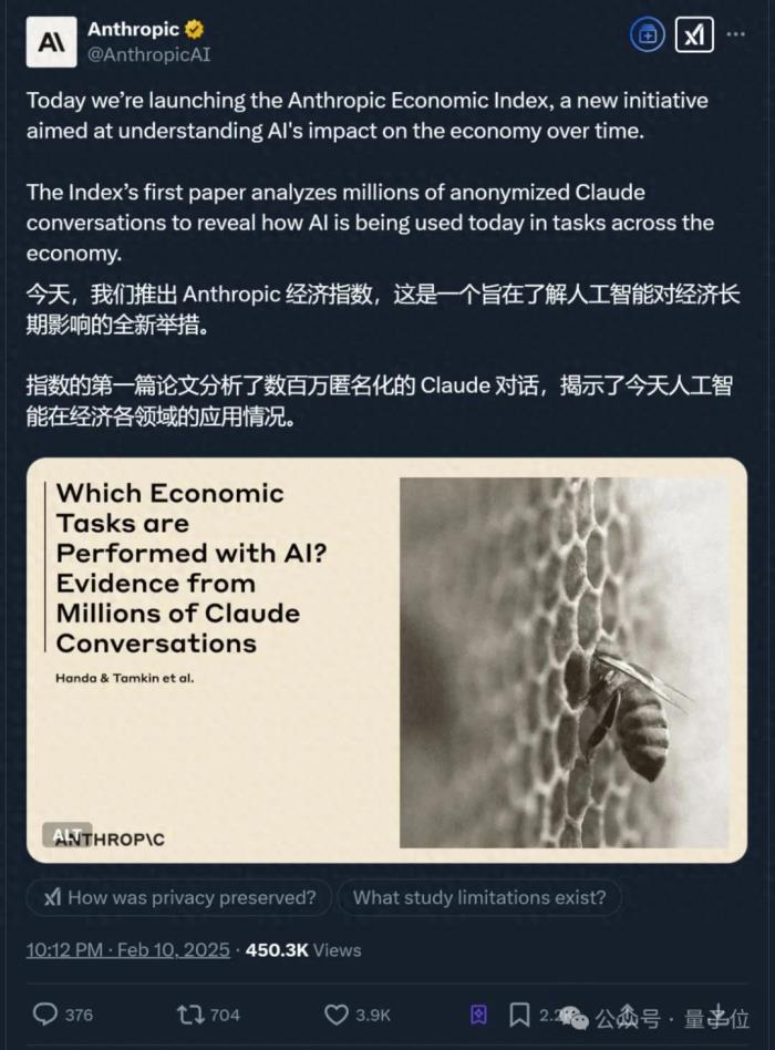 Claude团队:用400万条对话分析AI对经济的长期影响
