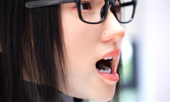 松延动力新一代女机器人面部表情逼真 近观太震撼