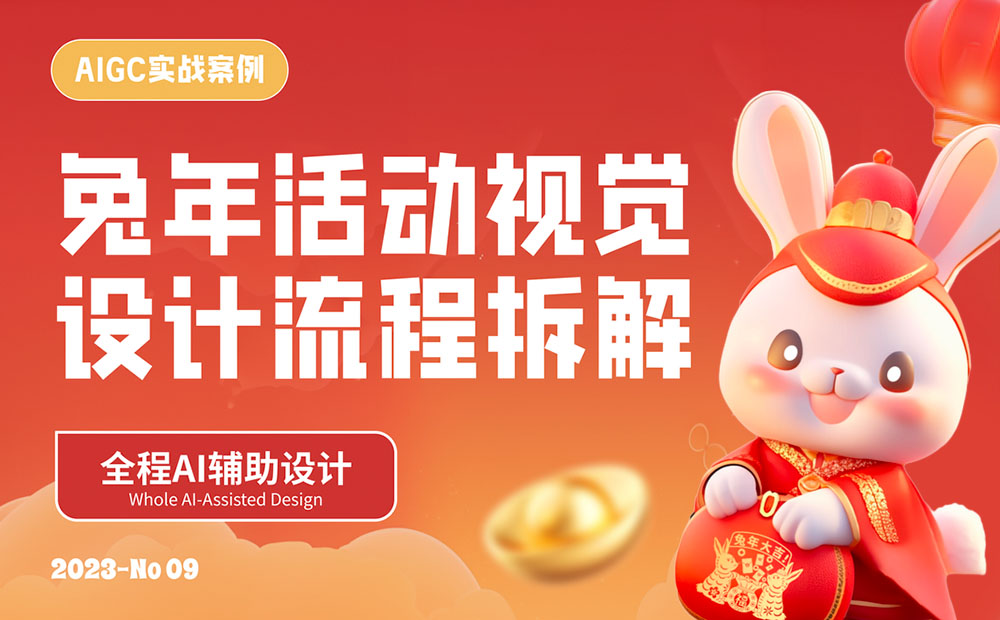 AIGC实战案例！兔年活动主视觉设计流程拆解